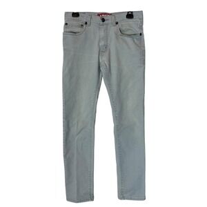 Levis 510 Super Skinny Jeans Juniors 30x30 Gray Light Wash Stretch Denim Slim